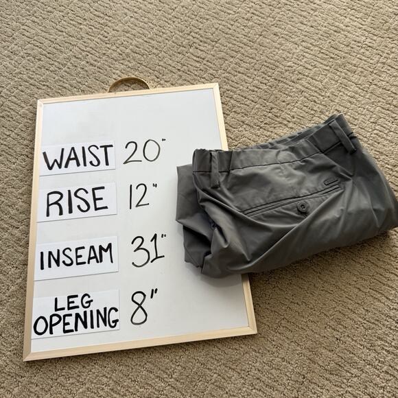 Polo Ralph Lauren Pants Mens 40x32 Gray Athletic Performance Tech Golf Chino - Picture 13 of 13